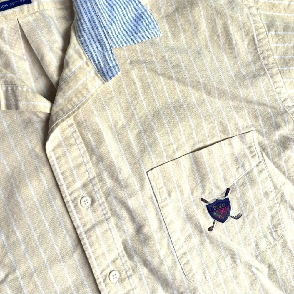 Ralph Lauren Yellow Striped Men's Shirt - Picture 4 of 15